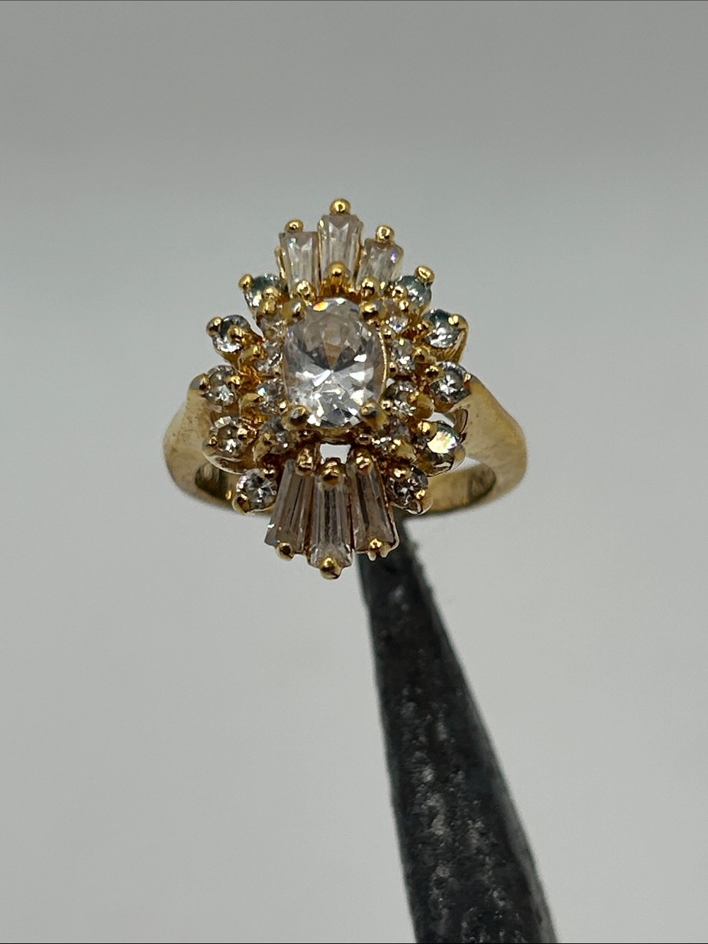 Elizabeth Taylor for Avon "Evening Star" Cocktail Ring from 1995 Vintage Jewelry